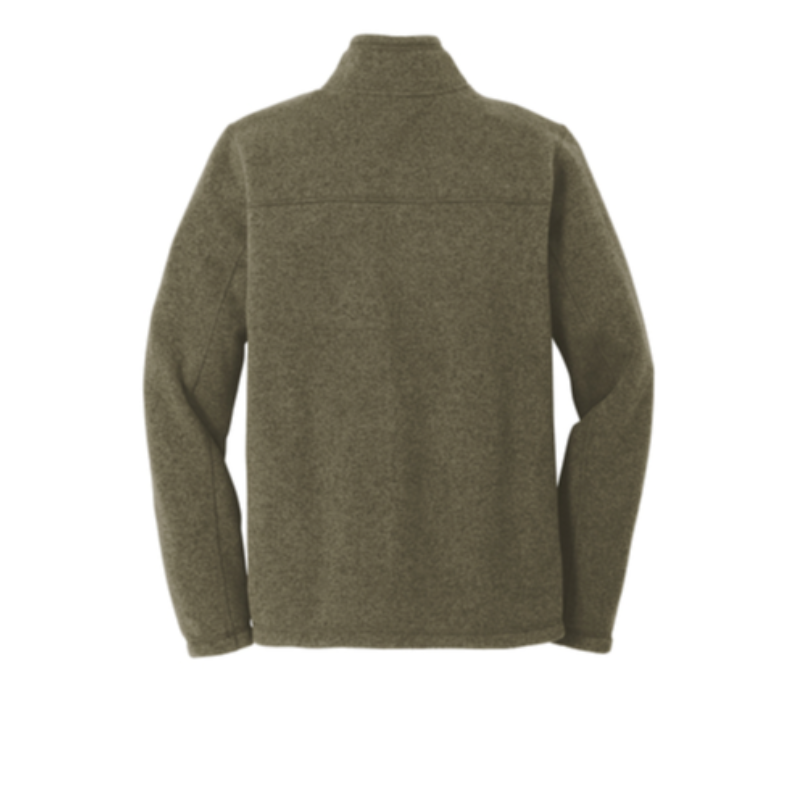 The North Face® Sweater Fleece Jacket in Taupe Green Heather - Thumbnail (Preview) 6