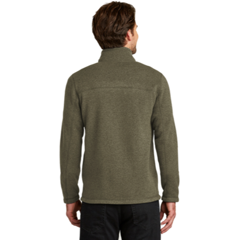 The North Face® Sweater Fleece Jacket in Taupe Green Heather - Thumbnail (Preview) 2