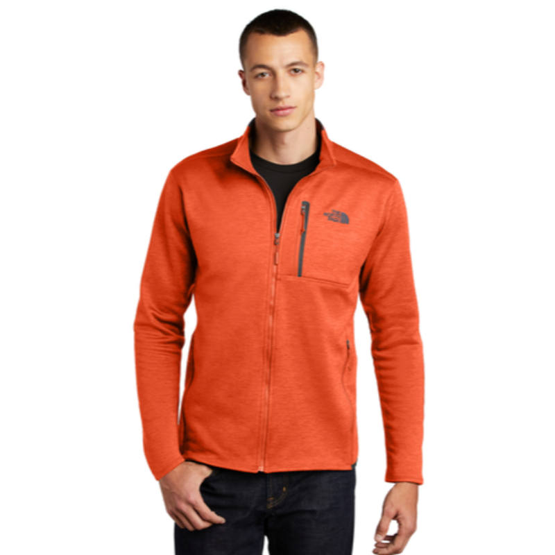 The North Face® Skyline Full-Zip Fleece Jacket in Zion Orange Heather Main Image