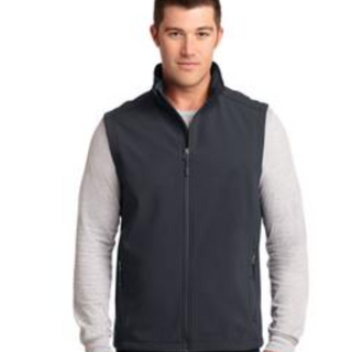 Men's Port Authority Core Soft Shell Vest in Battleship Grey