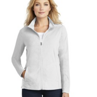 Port Authority Micro-fleece Jacket in White