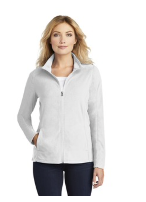 Port Authority Micro-fleece Jacket in White