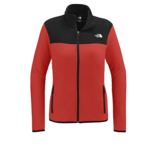 The North Face® Ladies Glacier Full-Zip Fleece Jacket in Rage Red /Black - Thumbnail 4