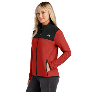 The North Face® Ladies Glacier Full-Zip Fleece Jacket in Rage Red /Black - Thumbnail 3