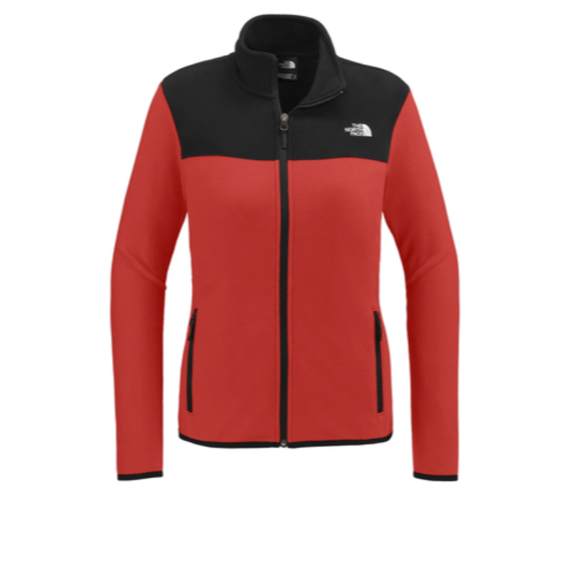 The North Face® Ladies Glacier Full-Zip Fleece Jacket in Rage Red /Black - Thumbnail (Preview) 4