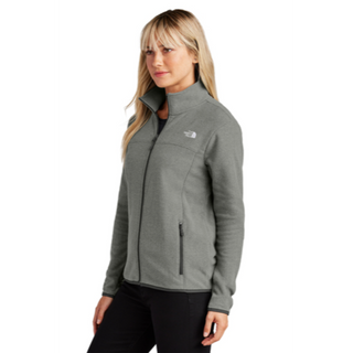 The North Face® Ladies Glacier Full-Zip Fleece Jacket in Medium Grey Heather - Thumbnail 3