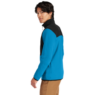 The North Face® Glacier Full-Zip Fleece Jacket in Hero Blue / Black - Thumbnail 3