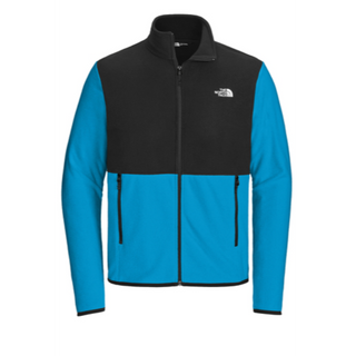 The North Face® Glacier Full-Zip Fleece Jacket in Hero Blue / Black - Thumbnail 4