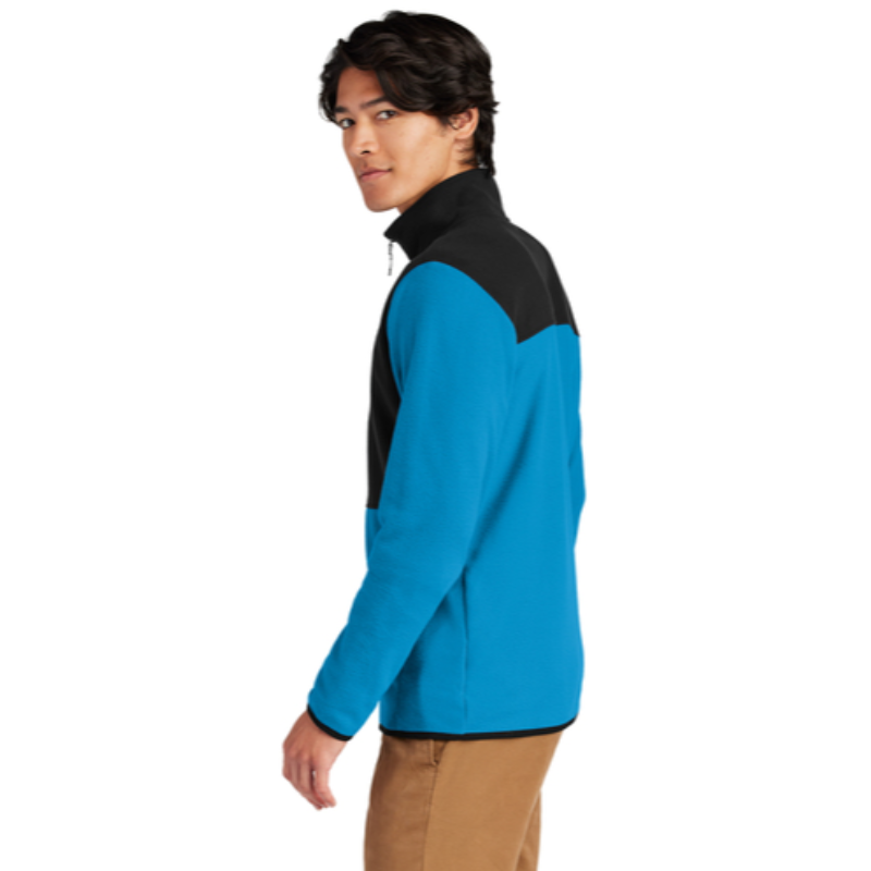 The North Face® Glacier Full-Zip Fleece Jacket in Hero Blue / Black - Thumbnail (Preview) 3