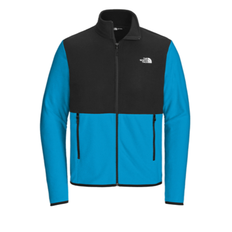 The North Face® Glacier Full-Zip Fleece Jacket in Hero Blue / Black - Thumbnail (Preview) 4