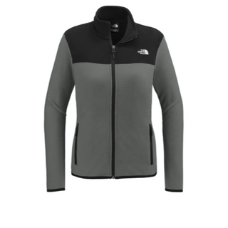 The North Face® Ladies Glacier Full-Zip Fleece Jacket in Asphalt Grey / Black - Thumbnail 3