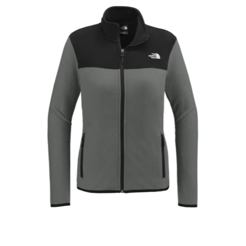 The North Face® Ladies Glacier Full-Zip Fleece Jacket in Asphalt Grey / Black - Thumbnail (Preview) 3