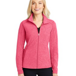 Port Authority Micro-fleece Jacket in Pink Raspberry Heather