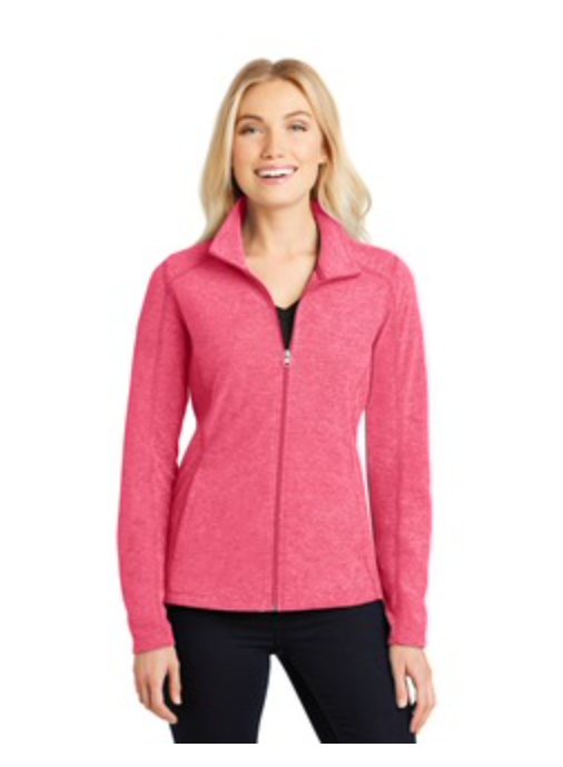 Port Authority Micro-fleece Jacket in Pink Raspberry Heather