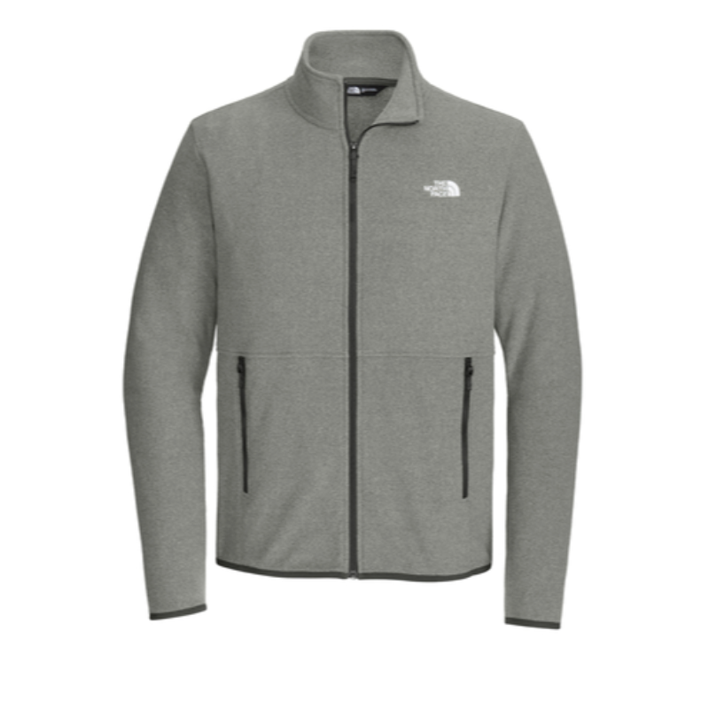 The North Face® Glacier Full-Zip Fleece Jacket in Medium Grey Heather - Thumbnail (Preview) 4