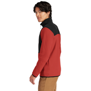 The North Face® Glacier Full-Zip Fleece Jacket in Rage Red / Black - Thumbnail 3