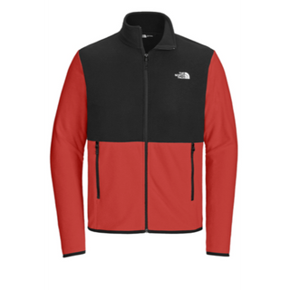 The North Face® Glacier Full-Zip Fleece Jacket in Rage Red / Black - Thumbnail 4