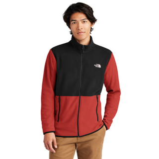 The North Face® Glacier Full-Zip Fleece Jacket in Rage Red / Black