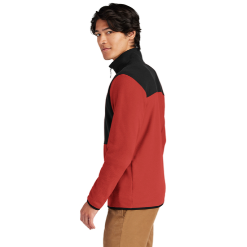 The North Face® Glacier Full-Zip Fleece Jacket in Rage Red / Black - Thumbnail (Preview) 3