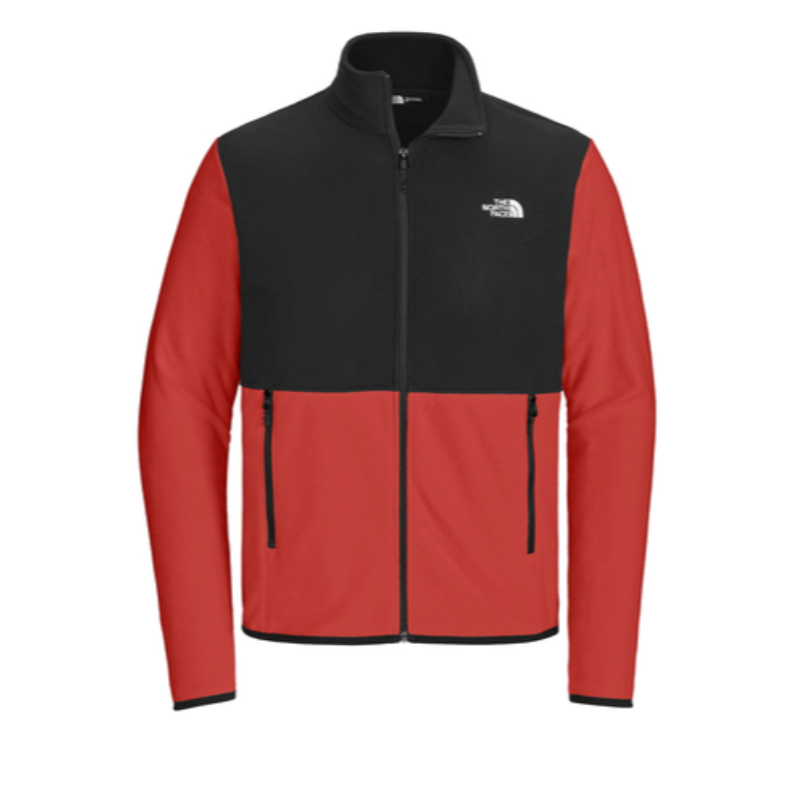 The North Face® Glacier Full-Zip Fleece Jacket in Rage Red / Black - Thumbnail (Preview) 4