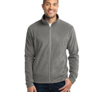 Men's Port Authority Micro-fleece Jacket in Pearl Grey