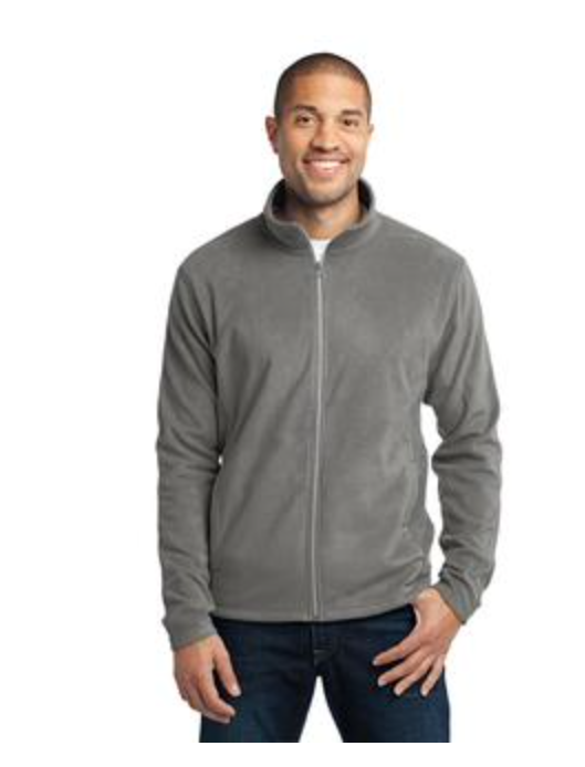 Men's Port Authority Micro-fleece Jacket in Pearl Grey