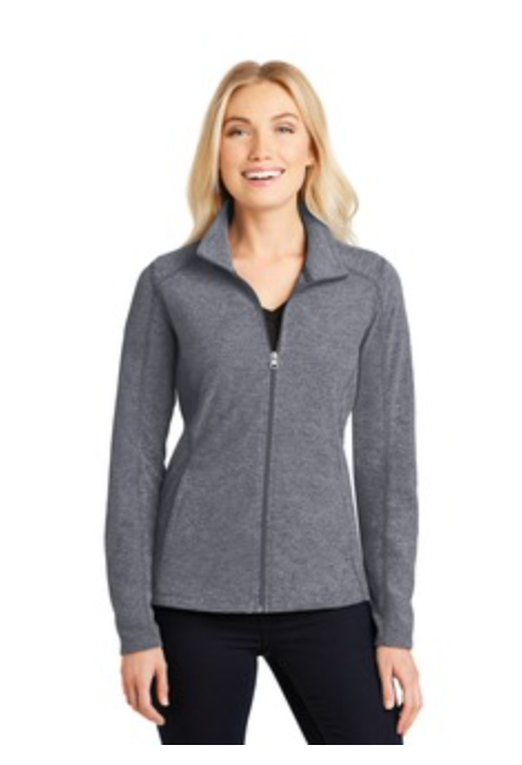 Port Authority Micro-fleece Jacket in True Navy Heather