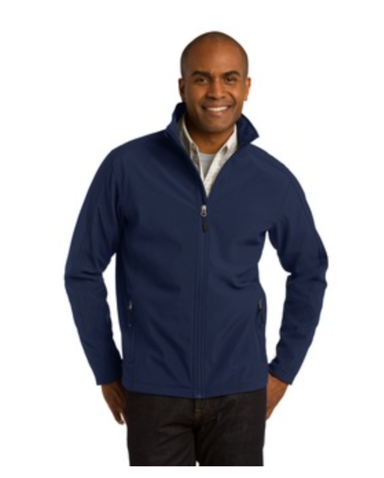 Men's  Port Authority Core Soft Shell Jacket in Navy