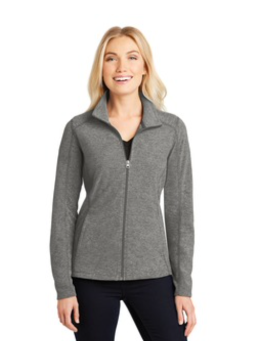 Port Authority Micro-fleece Jacket in Pearl Grey Heather
