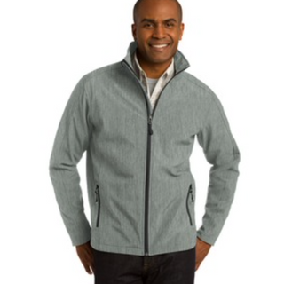 Men's  Port Authority Core Soft Shell Jacket in Pearl Grey Heather