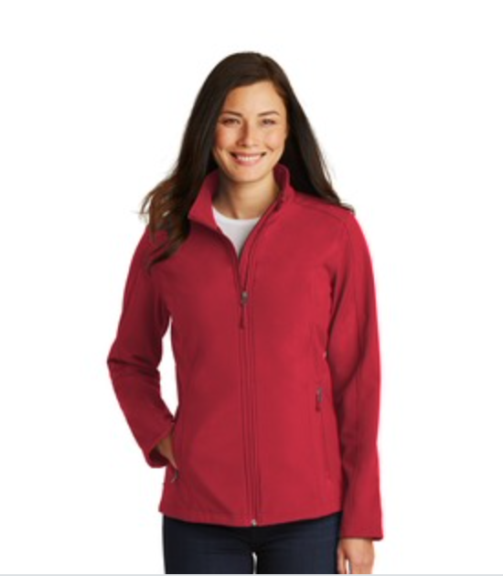  Port Authority Core Soft Shell Jacket in Rich Red