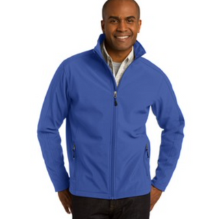  Men's Port Authority Core Soft Shell Jacket in True Royal