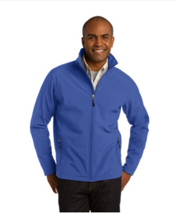  Men's Port Authority Core Soft Shell Jacket in True Royal