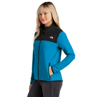 The North Face® Ladies Glacier Full-Zip Fleece Jacket in Hero Blue / Black - Thumbnail 3