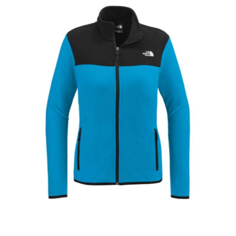 The North Face® Ladies Glacier Full-Zip Fleece Jacket in Hero Blue / Black - Thumbnail (Preview) 4