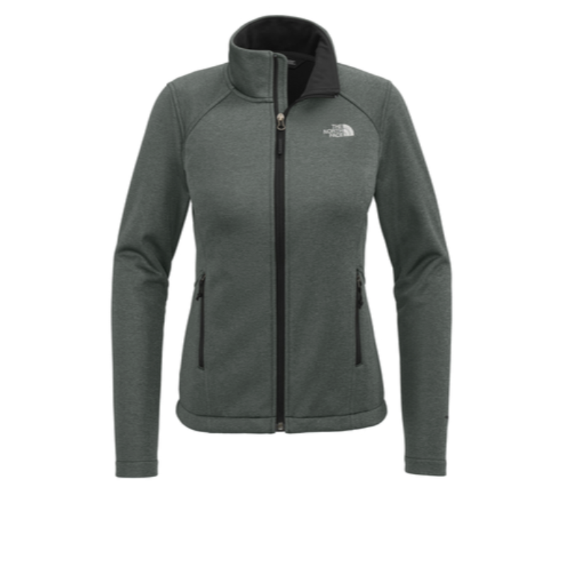 The North Face® Ladies Ridgewall Soft Shell Jacket in Dark Grey Heather Main Image