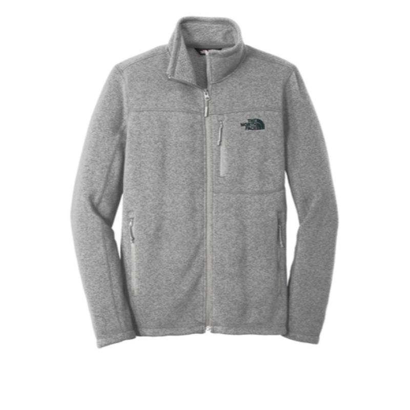 The North Face® Sweater Fleece Jacket in Medium Grey Heather - Thumbnail (Preview) 5