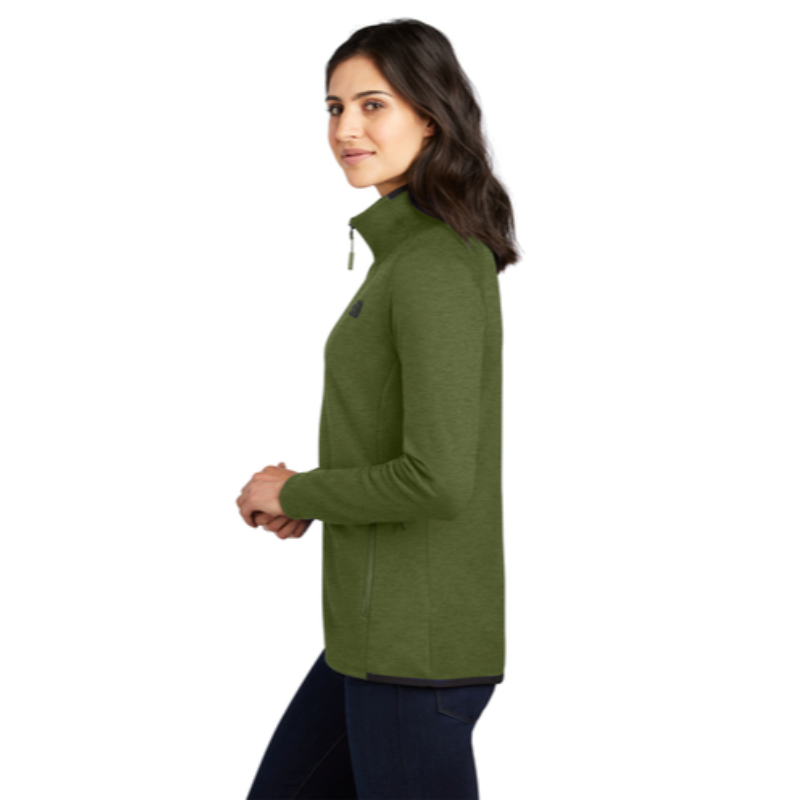 The North Face ® Ladies Skyline Full-Zip Fleece Jacket in Four Leaf Clover Heather - Thumbnail (Preview) 3