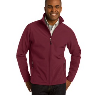 Men's  Port Authority Core Soft Shell Jacket in Maroon