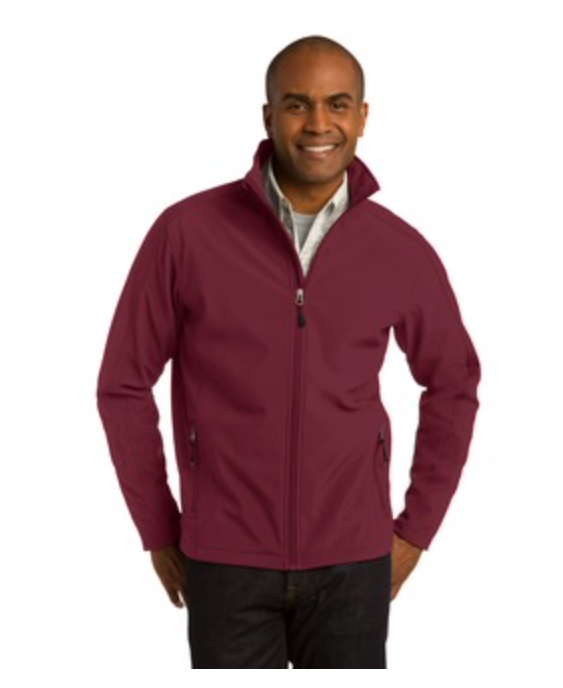 Men's  Port Authority Core Soft Shell Jacket in Maroon