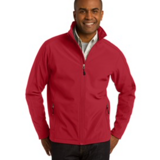 Men's  Port Authority Core Soft Shell Jacket in Rich Red