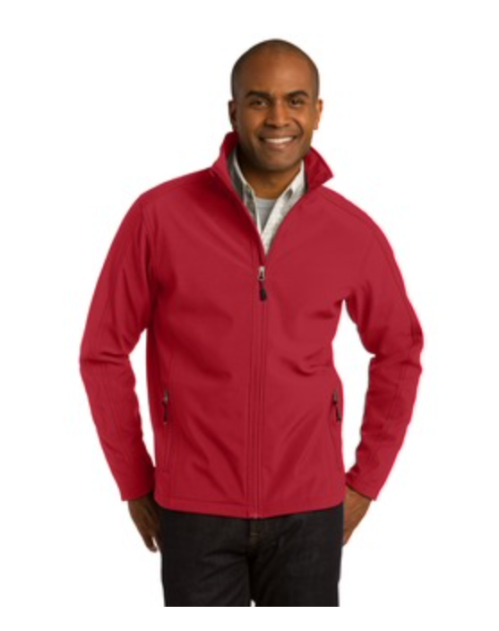 Men's  Port Authority Core Soft Shell Jacket in Rich Red