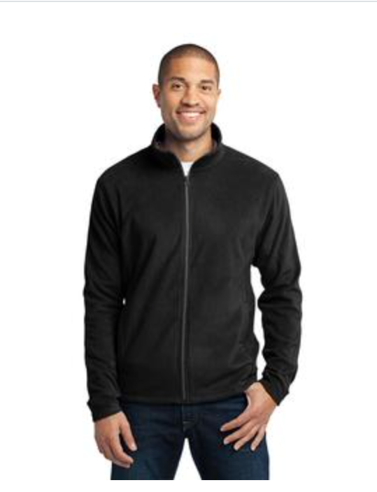 Men's Port Authority Micro-fleece Jacket in Black