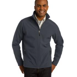  Men's Port Authority Core Soft Shell Jacket in Battleship Grey