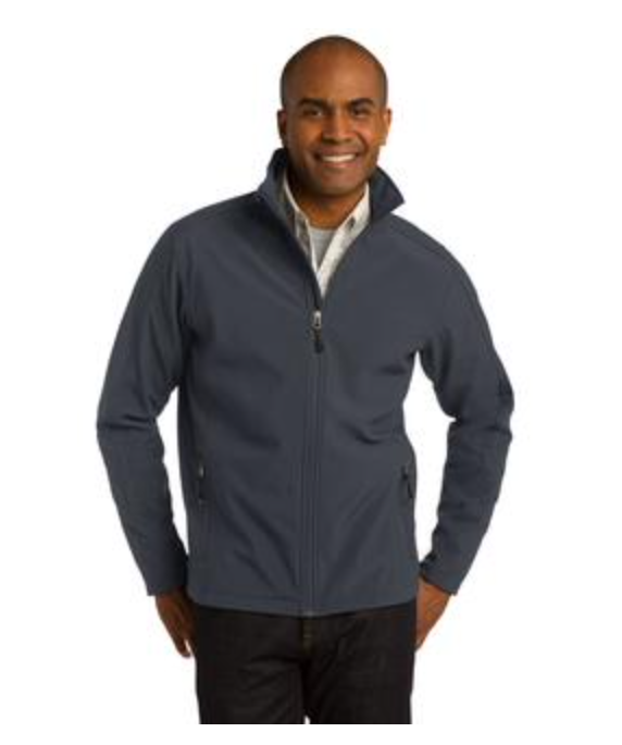  Men's Port Authority Core Soft Shell Jacket in Battleship Grey