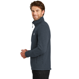 The North Face® Sweater Fleece Jacket in Urban Navy Heather - Thumbnail 3