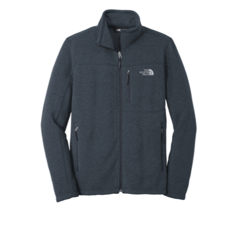 The North Face® Sweater Fleece Jacket in Urban Navy Heather - Thumbnail (Preview) 5