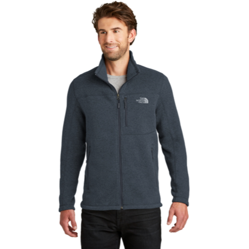 The North Face® Sweater Fleece Jacket in Urban Navy Heather Main Image