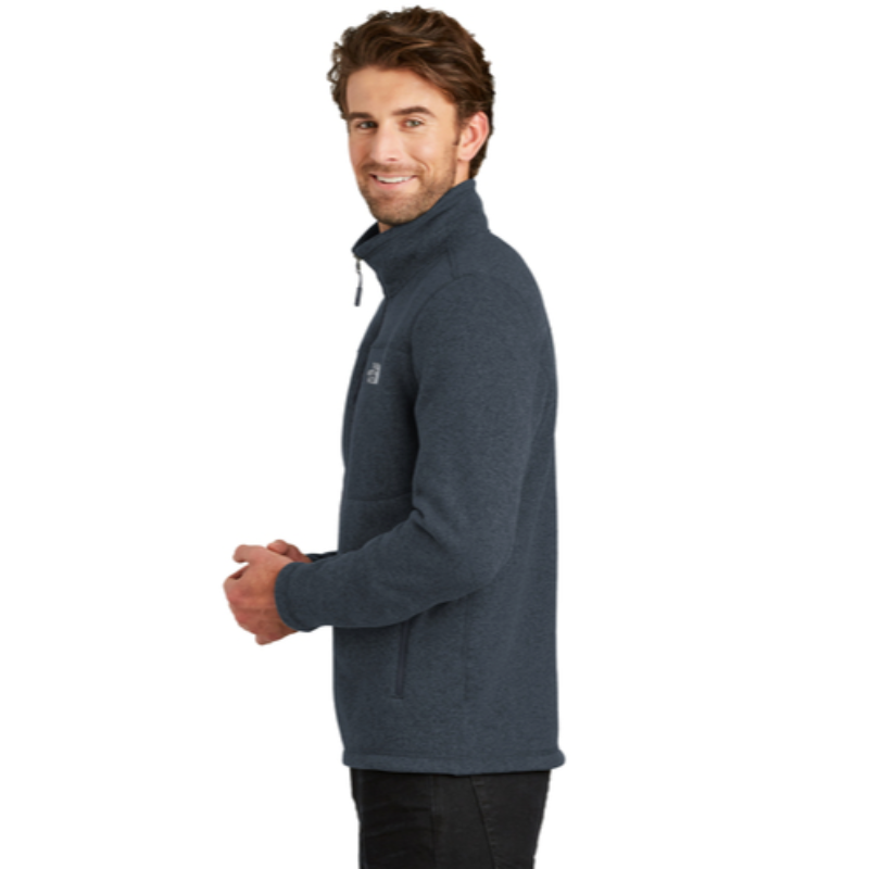 The North Face® Sweater Fleece Jacket in Urban Navy Heather - Thumbnail (Preview) 3