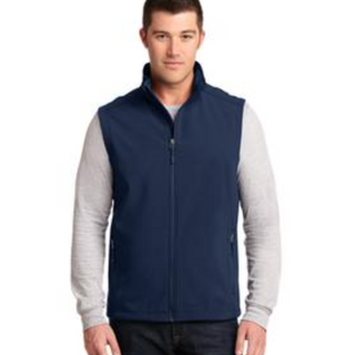 Men's Port Authority Core Soft Shell Vest in Navy Blue